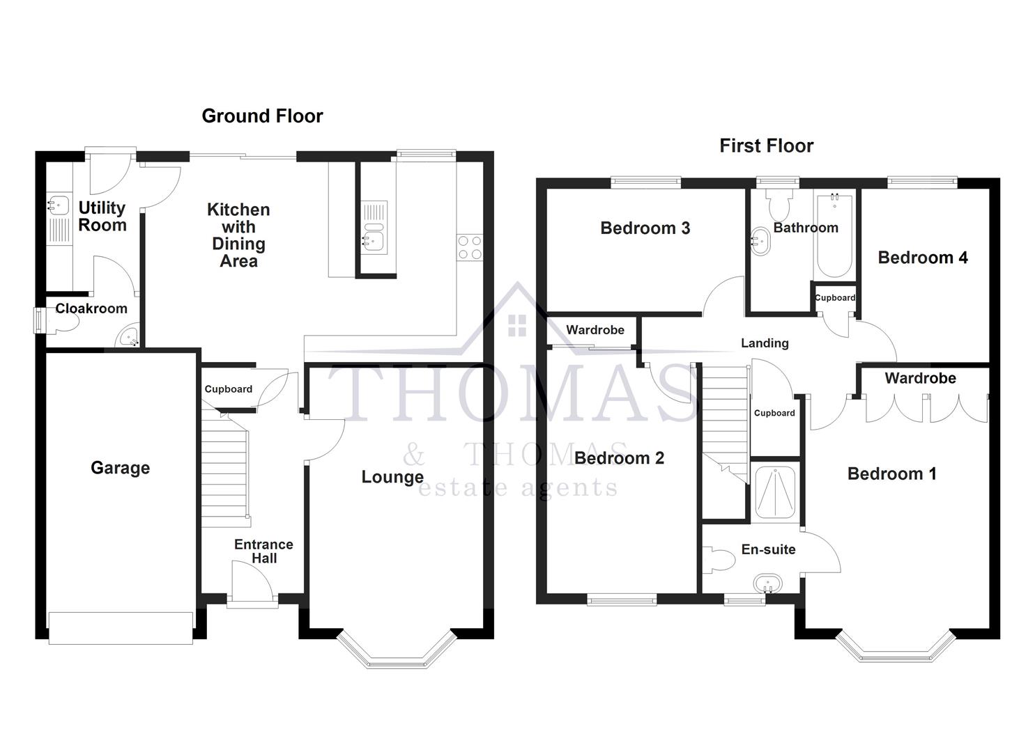 Floorplan for Clos Maes Rhedyn, Gorslas, Llanelli