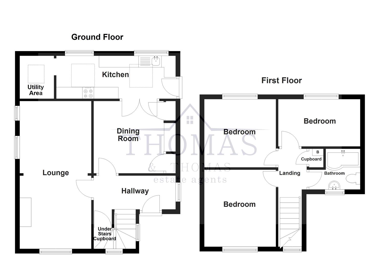 Floorplan for Folland Road, Glanamman, Ammanford
