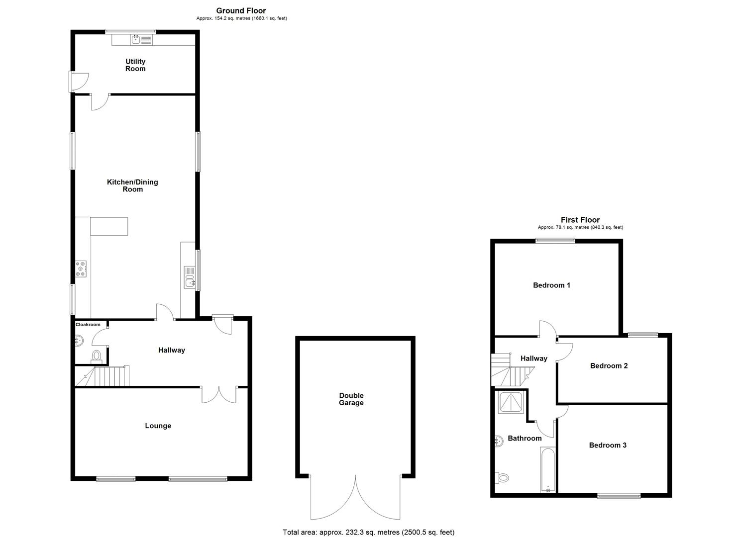 Floorplan for Penygroes Road, Caerbryn, Ammanford