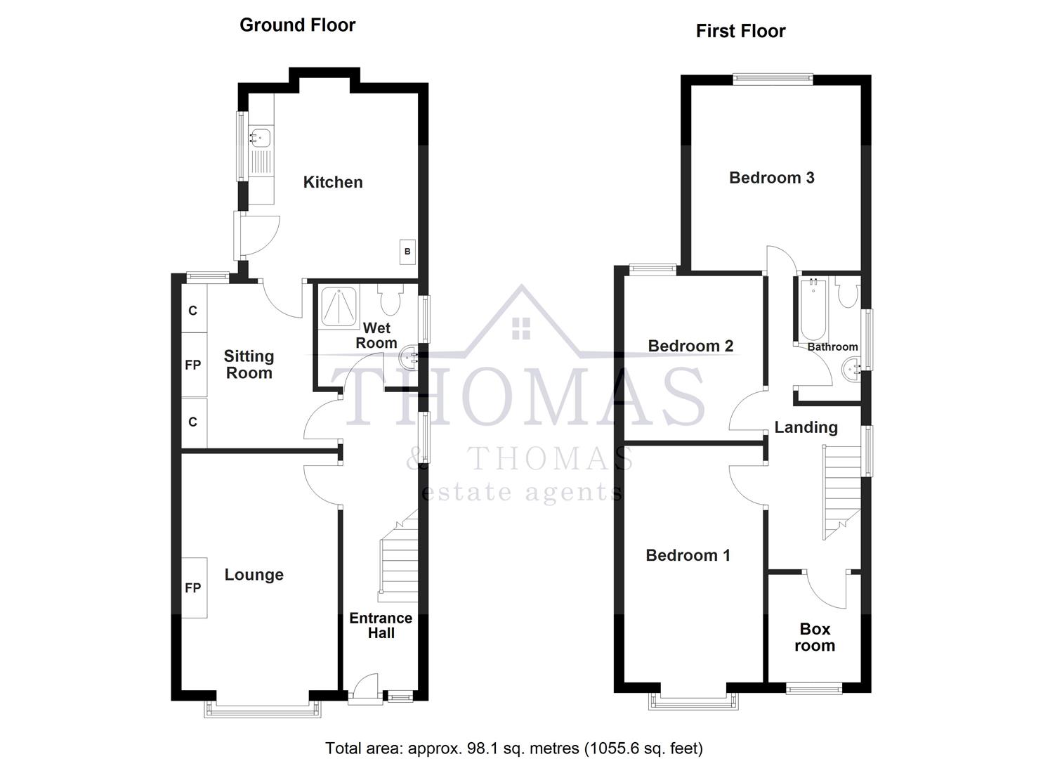Floorplan for New Road, Ammanford