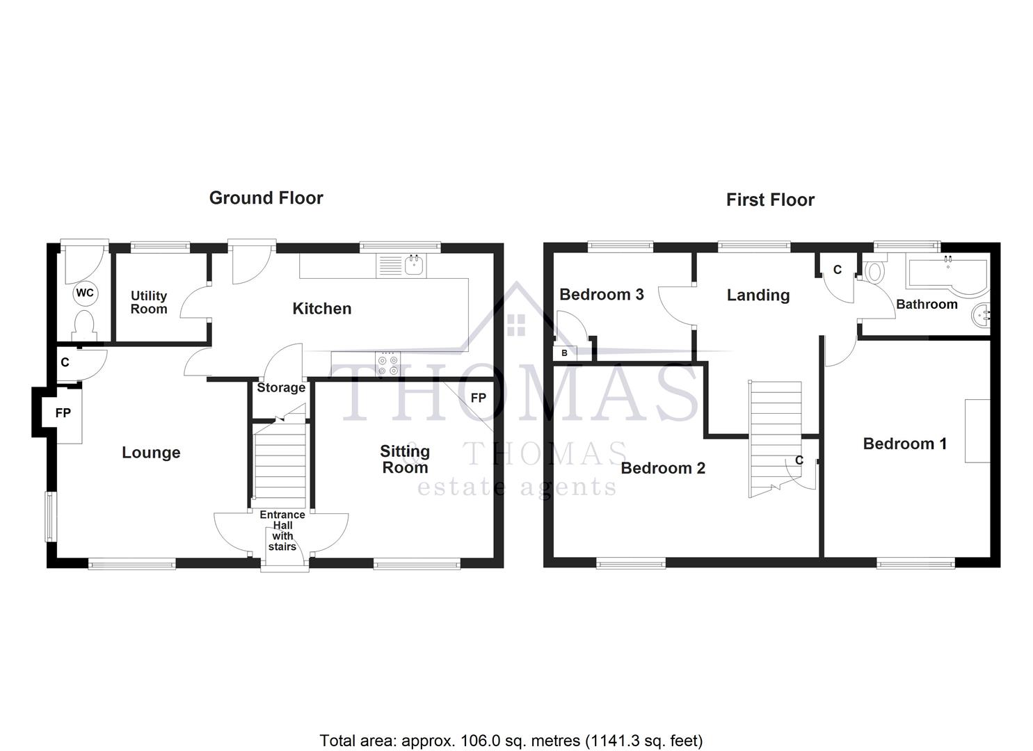 Floorplan for Folland Road, Garnant, Ammanford