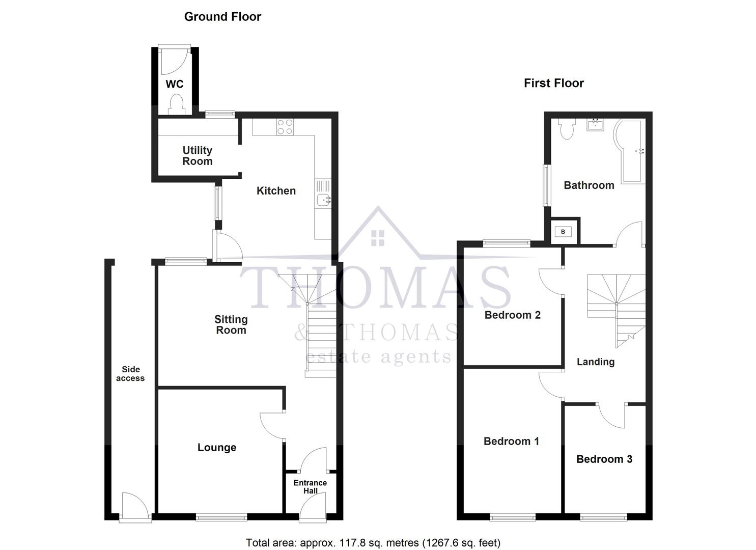 Floorplan for Heol Cae Gurwen, Gwaun Cae Gurwen, Ammanford