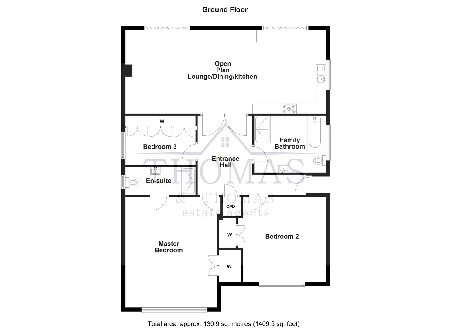 Floorplan for New School Road, Garnant, Ammanford