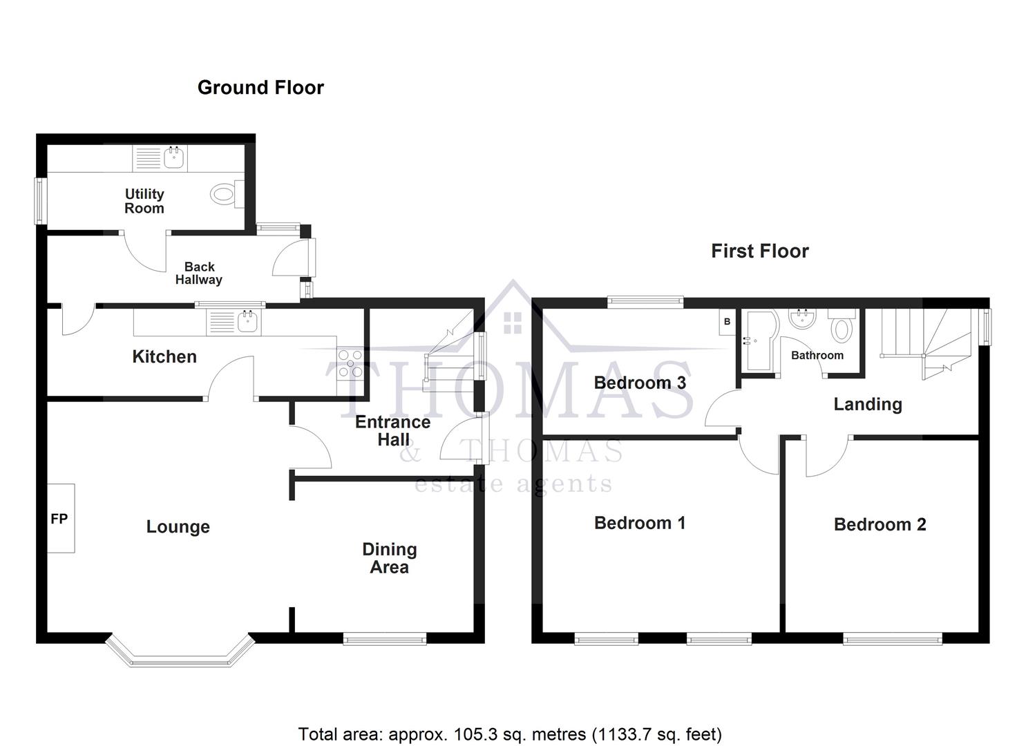 Floorplan for Maesglas, Llandovery