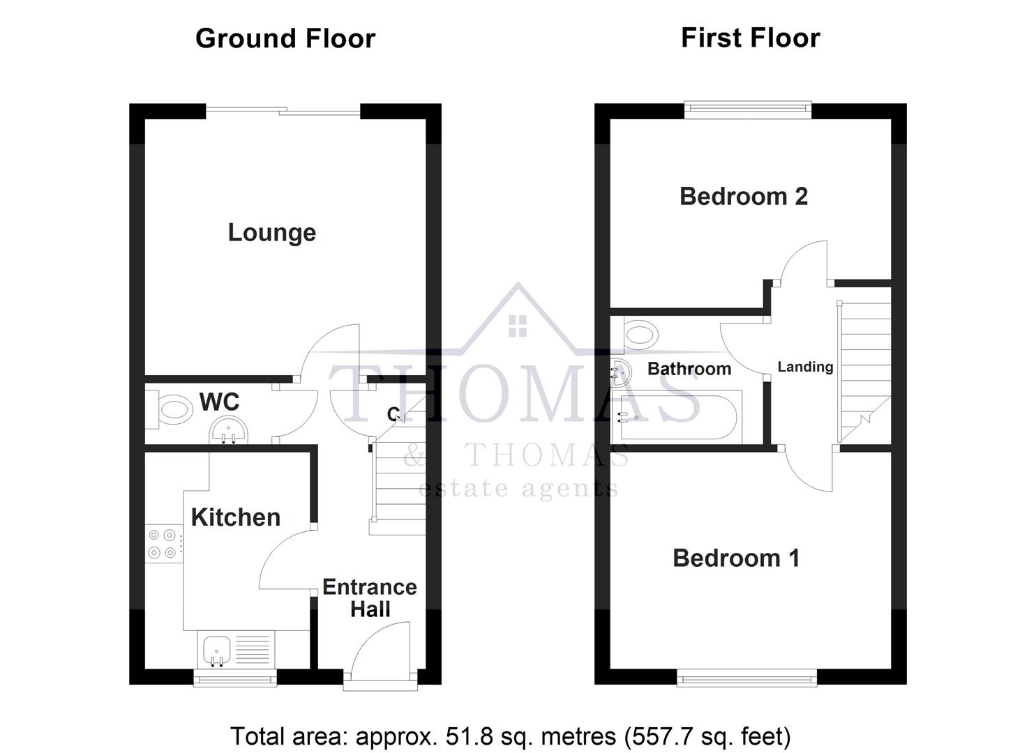 Floorplan for Clos Ael-Y-Bryn, Penygroes, Llanelli