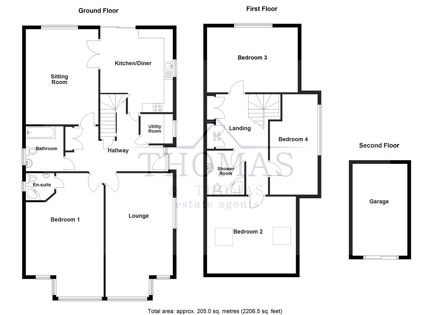 Floorplan for Yr Hafod, Saron, Ammanford