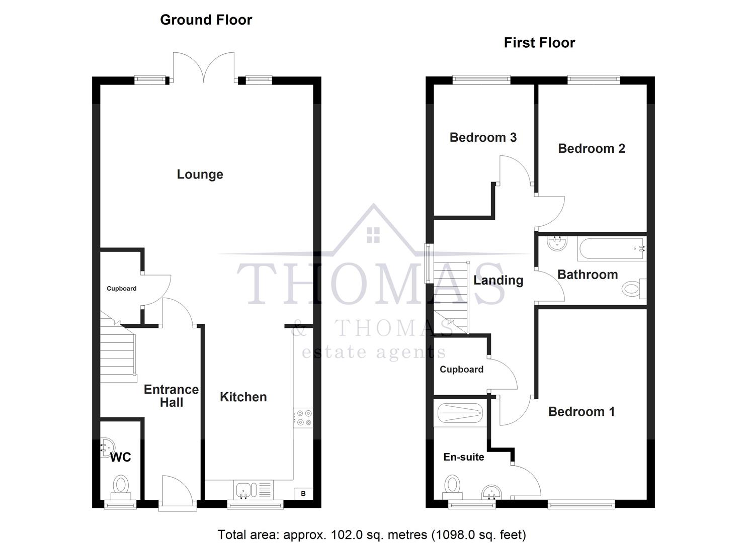 Floorplan for Ffordd Y Glowyr, Betws, Ammanford