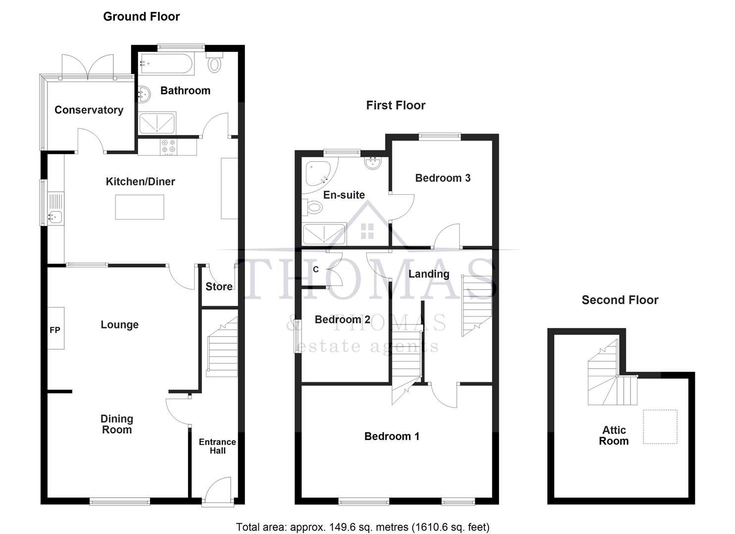 Floorplan for Norman Road, Ammanford