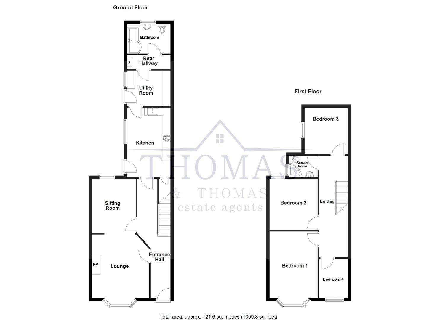 Floorplan for Florence Road, Ammanford