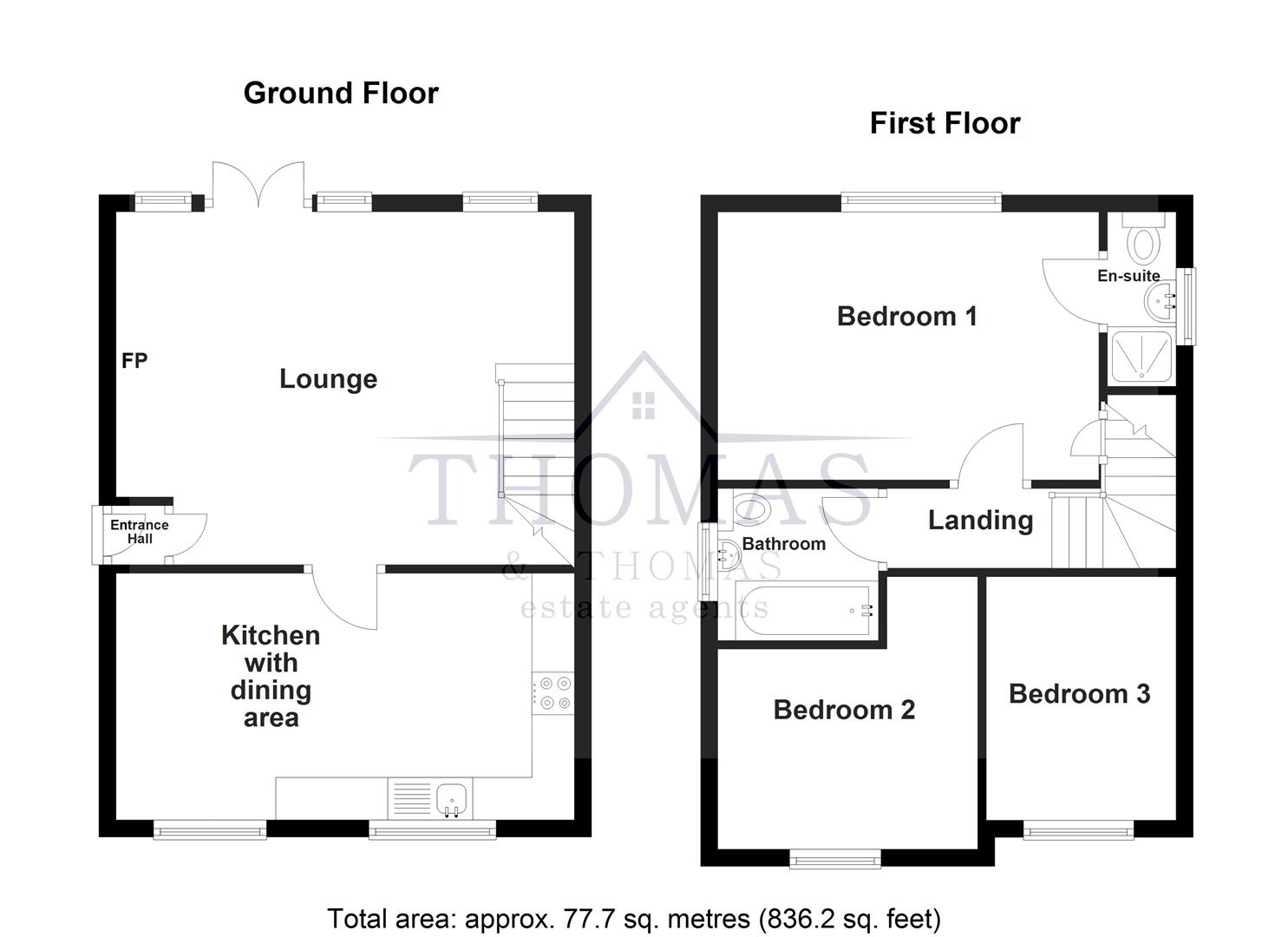 Floorplan for Parc Bryn Rhos, Glanamman, Ammanford
