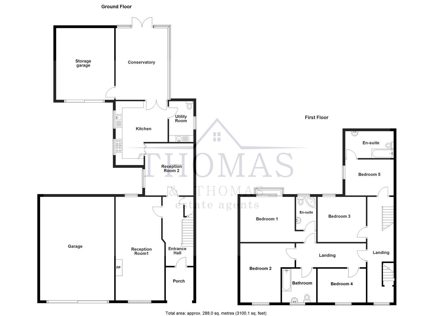 Floorplan for Tir Syr Walter, Garnant, Ammanford