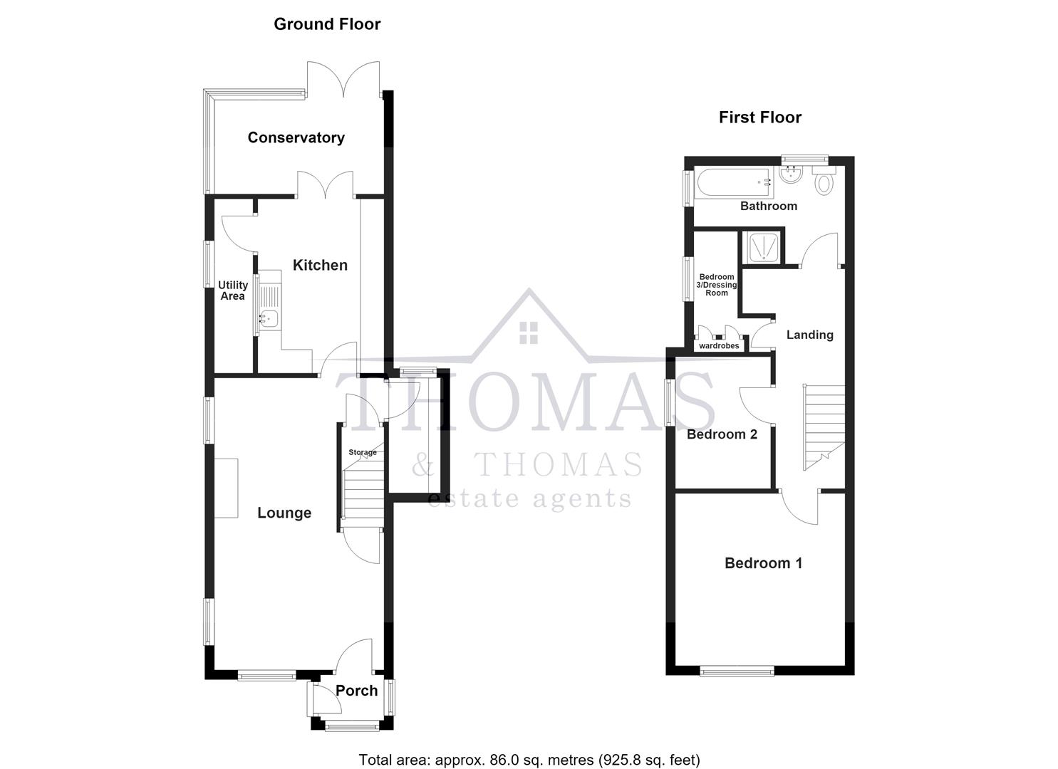 Floorplan for Leyshon Road, Gwaun Cae Gurwen, Ammanford