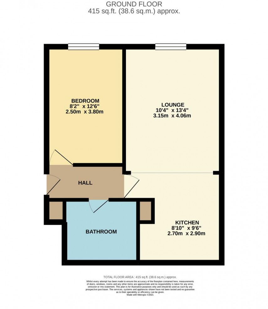 Floorplan for Tippett Rise, Dale Road, Reading