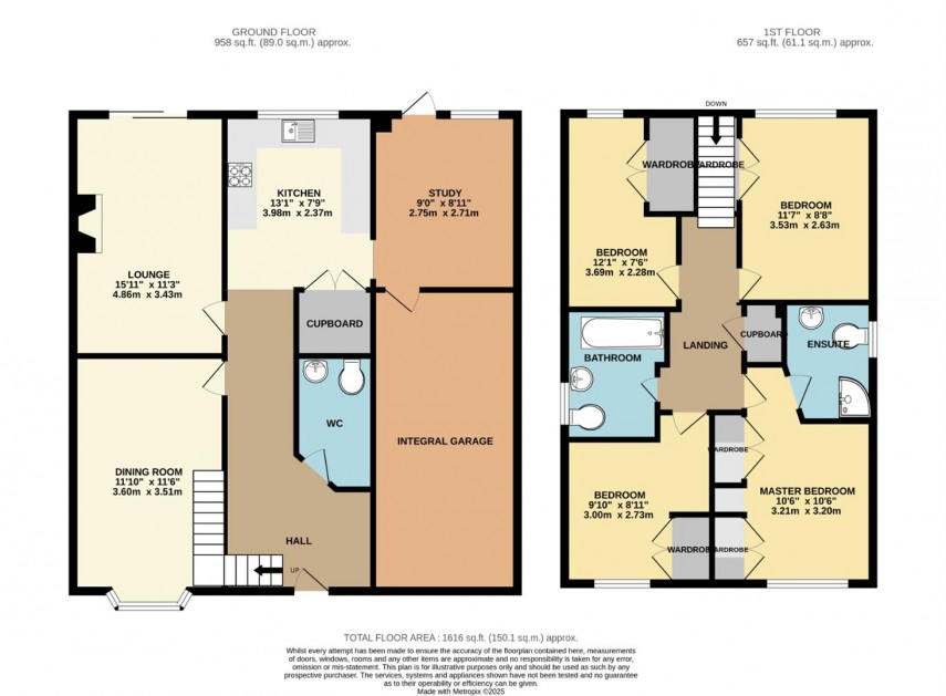 Floorplan for Tamarind Way, Earley, Reading