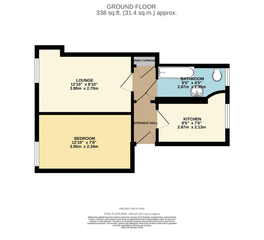 Floorplan for Castle Hill, Reading