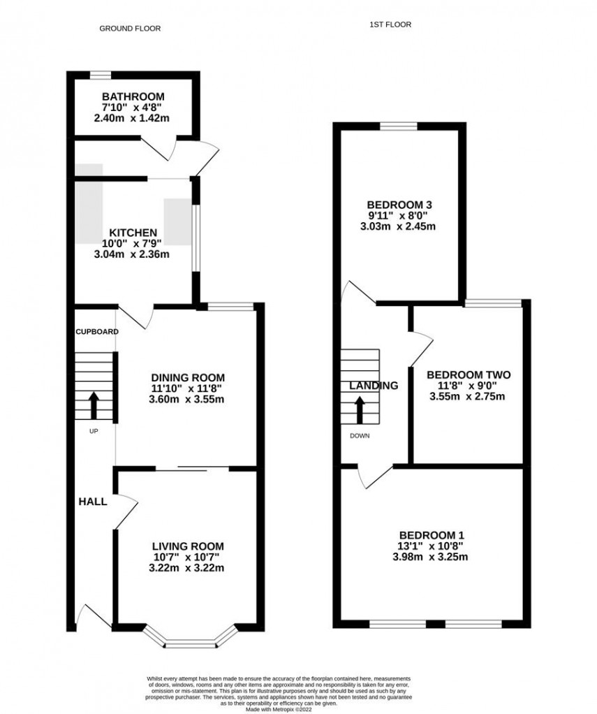 Floorplan for Salisbury Road, Reading