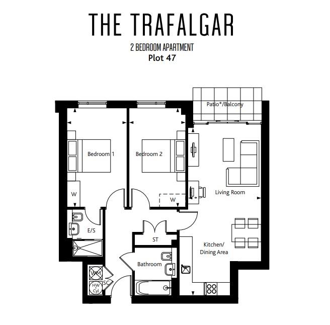 Floorplan for St. Albans Road, Watford