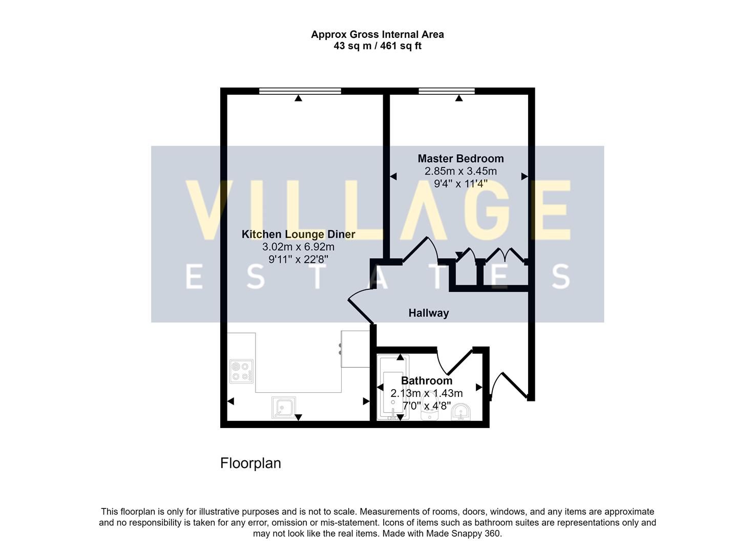 Floorplan for Phillimore Place, Radlett