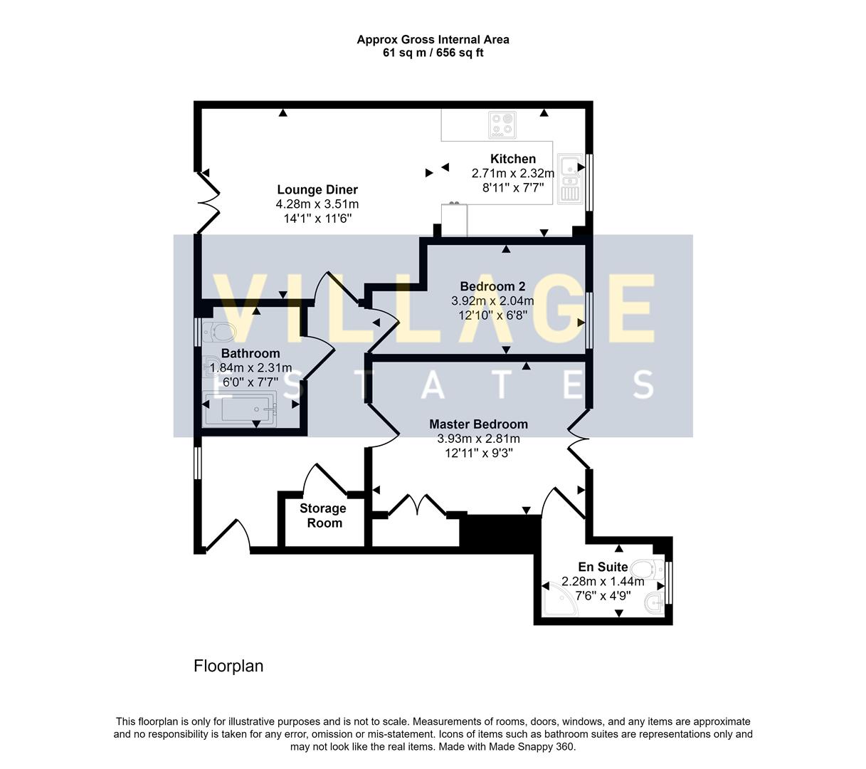 Floorplan for Chaucer Grove, Borehamwood