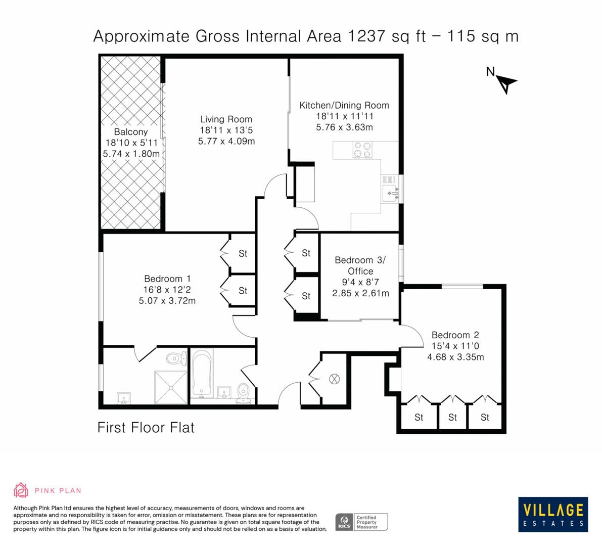 Floorplan for Darnhills, Radlett