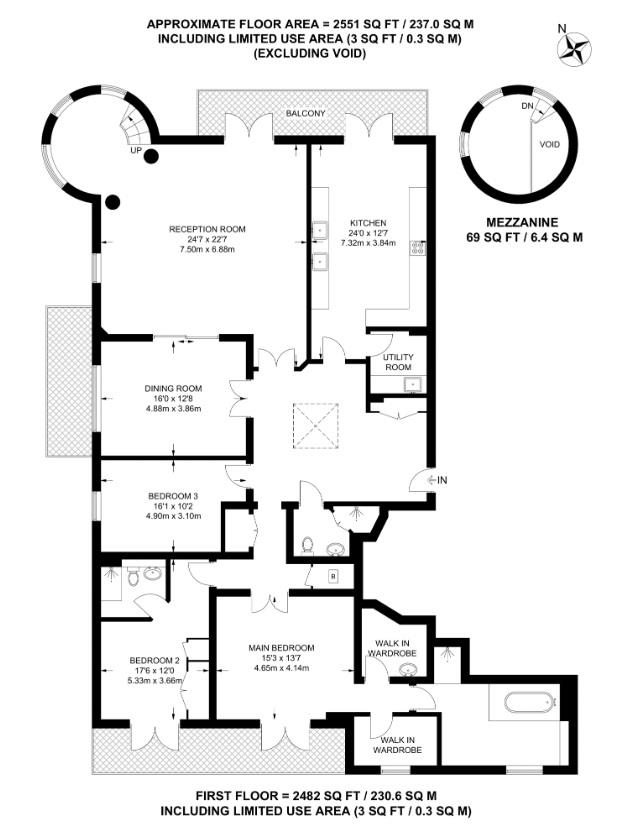 Floorplan for Old Redding, Harrow