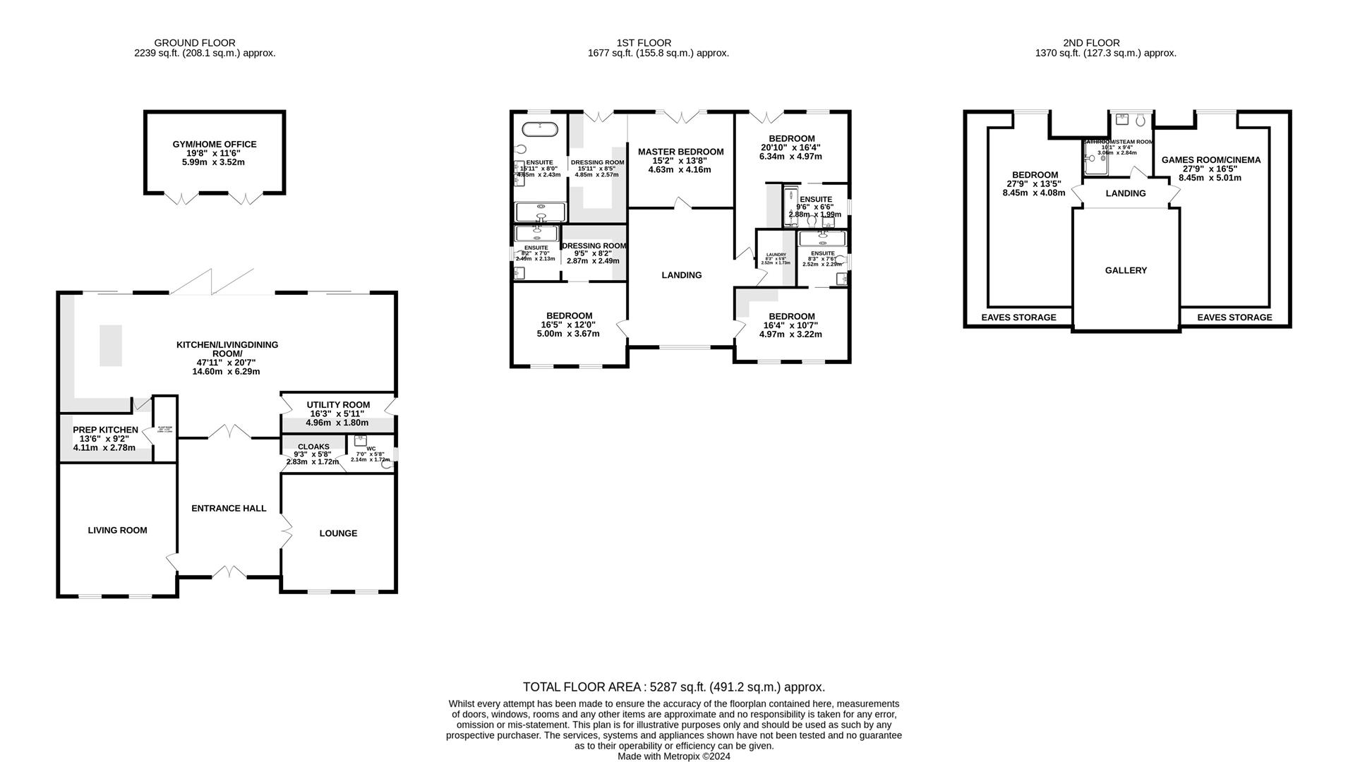 Floorplan for Barham Avenue, Elstree