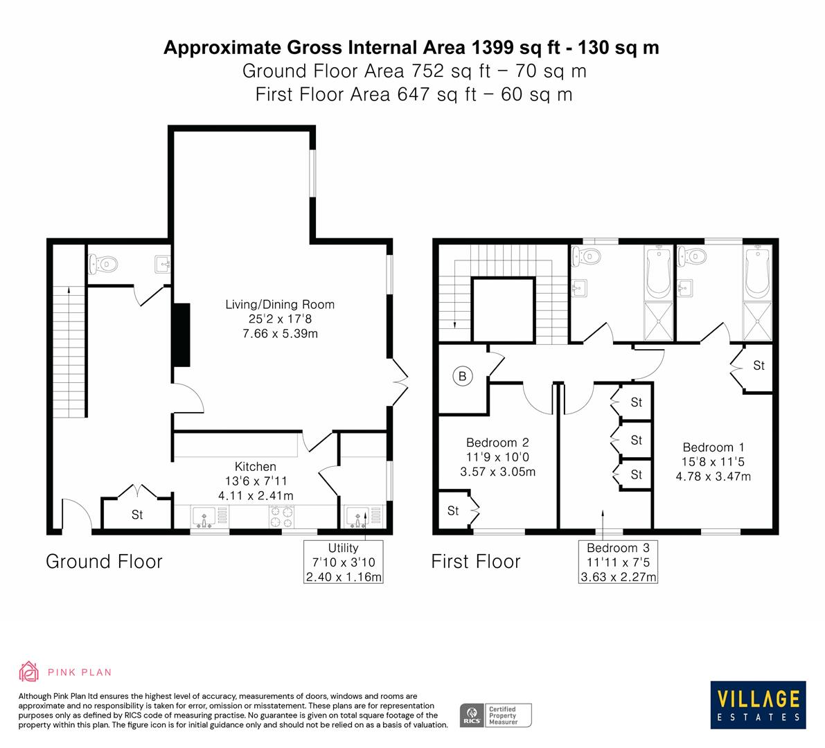 Floorplan for Broadfield Way, Aldenham