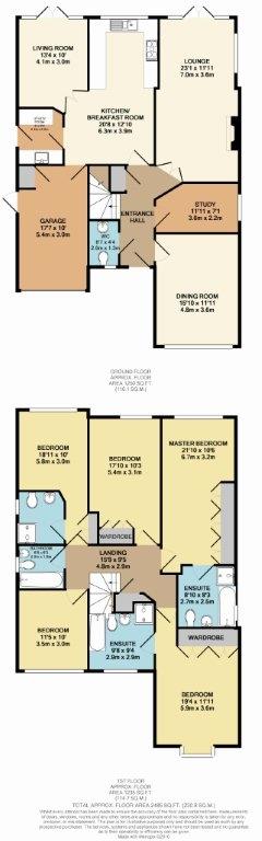 Floorplan for Goodyers Avenue, Radlett