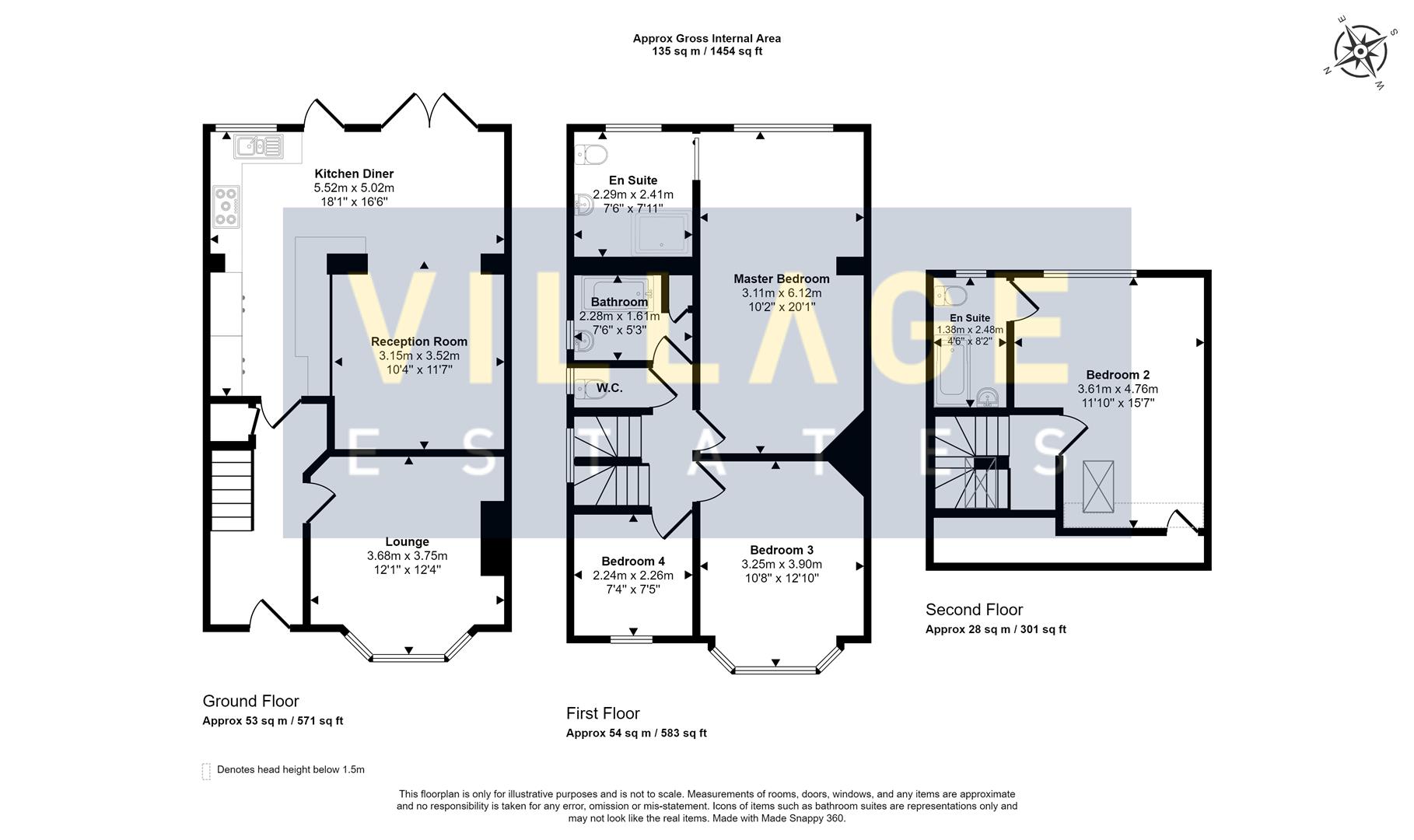 Floorplan for Morley Crescent, Edgware