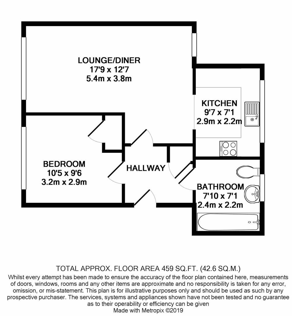 Floorplan for Armstrong Close, Borehamwood