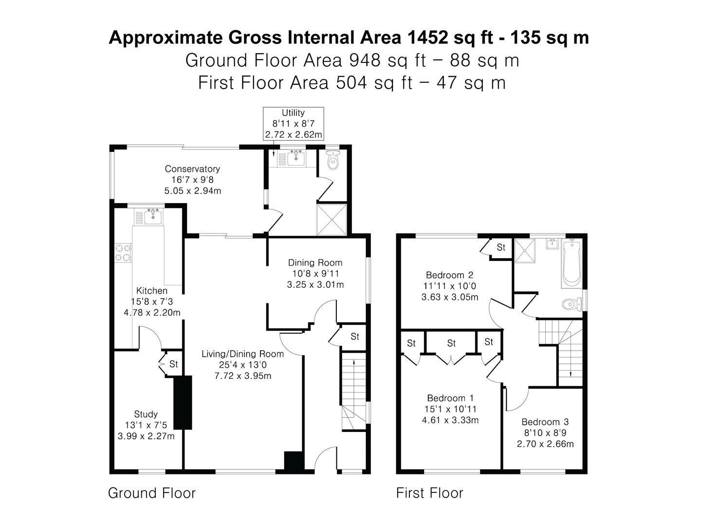 Floorplan for Craigweil Avenue, Radlett