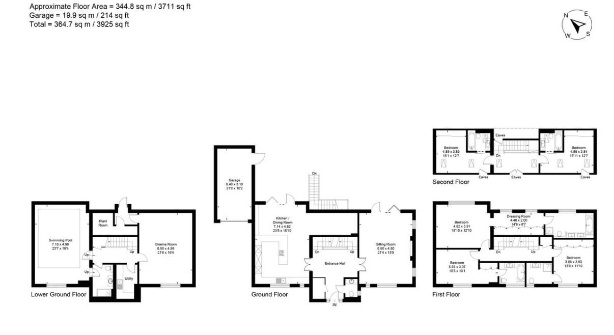 Floorplan for Spencer Close, Radlett