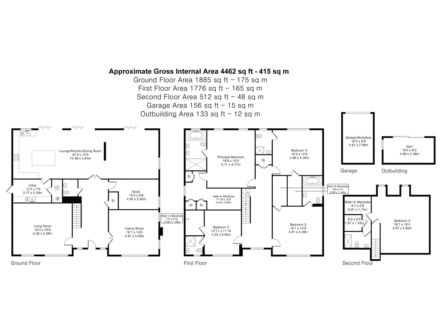 Floorplan for Aldenham Avenue, Radlett