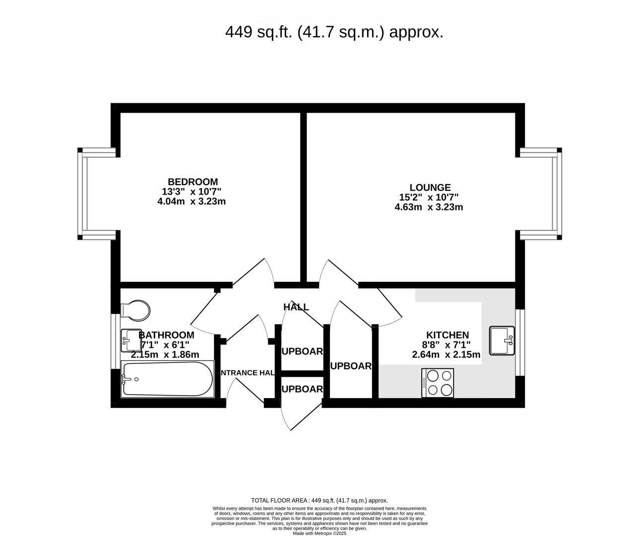 Floorplan for Bridge Court, Craigmount, Radlett