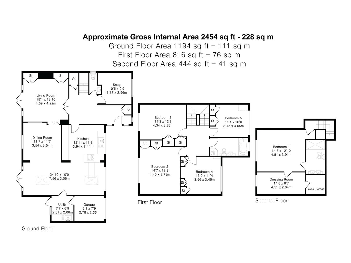 Floorplan for The Heath, Radlett