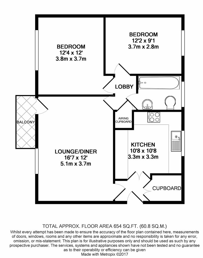 Floorplan for Audley Close, Borehamwood