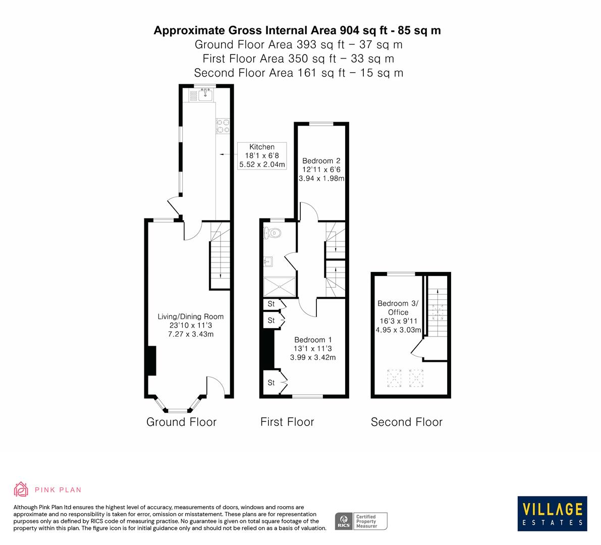 Floorplan for Station Road, Radlett