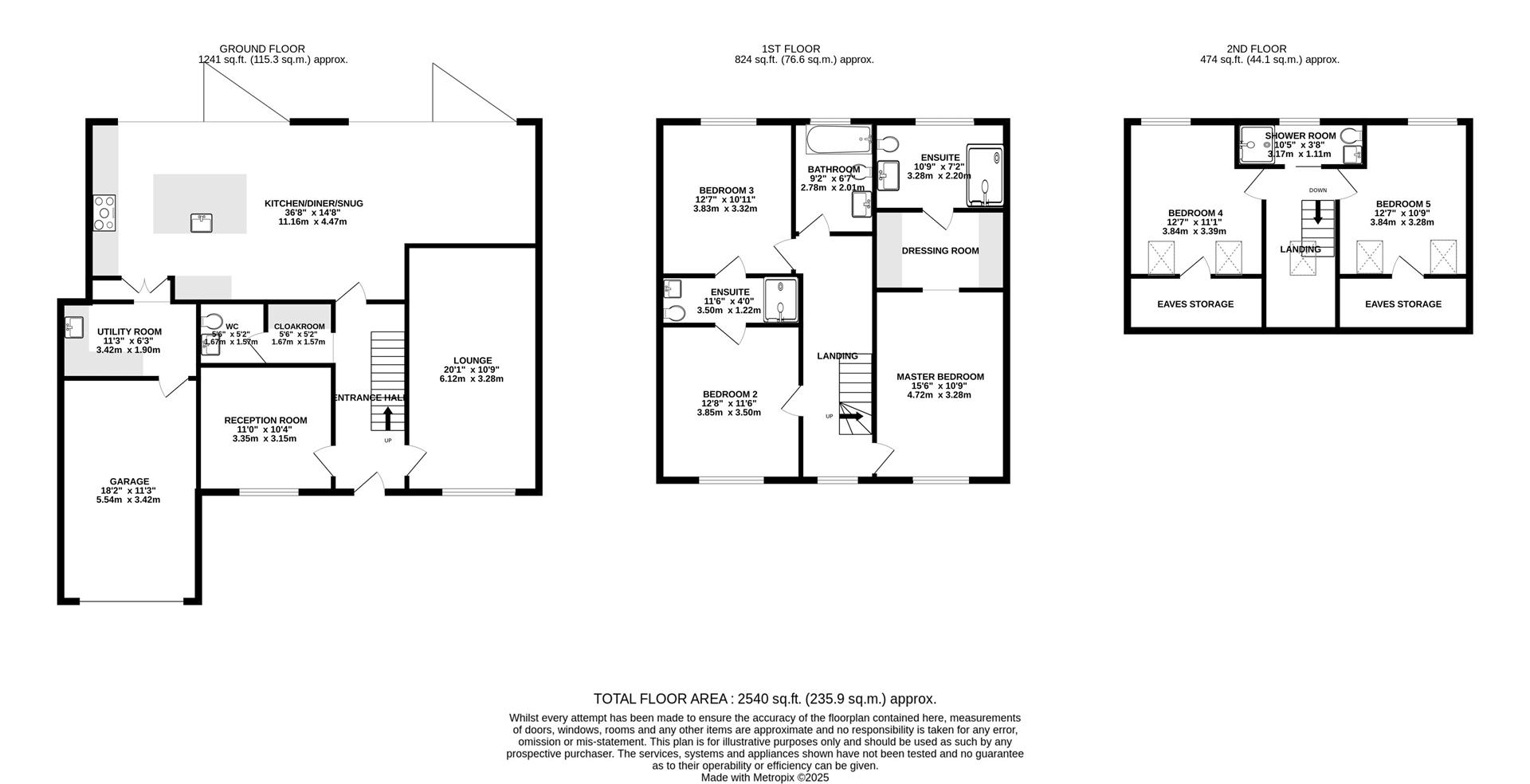 Floorplan for Carrington Avenue, Borehamwood