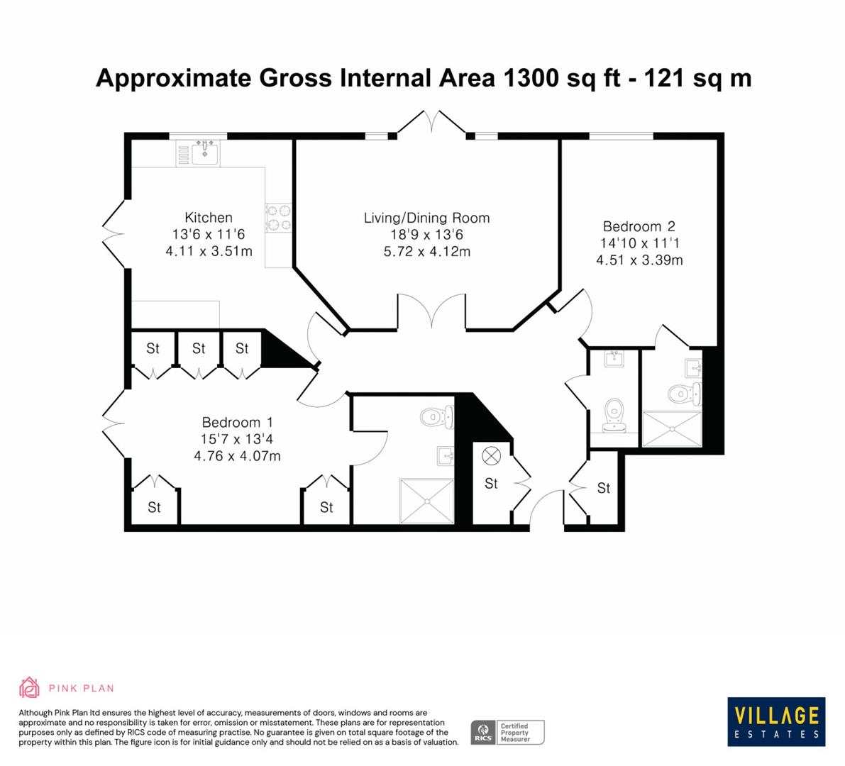 Floorplan for Shenley Hill, Radlett