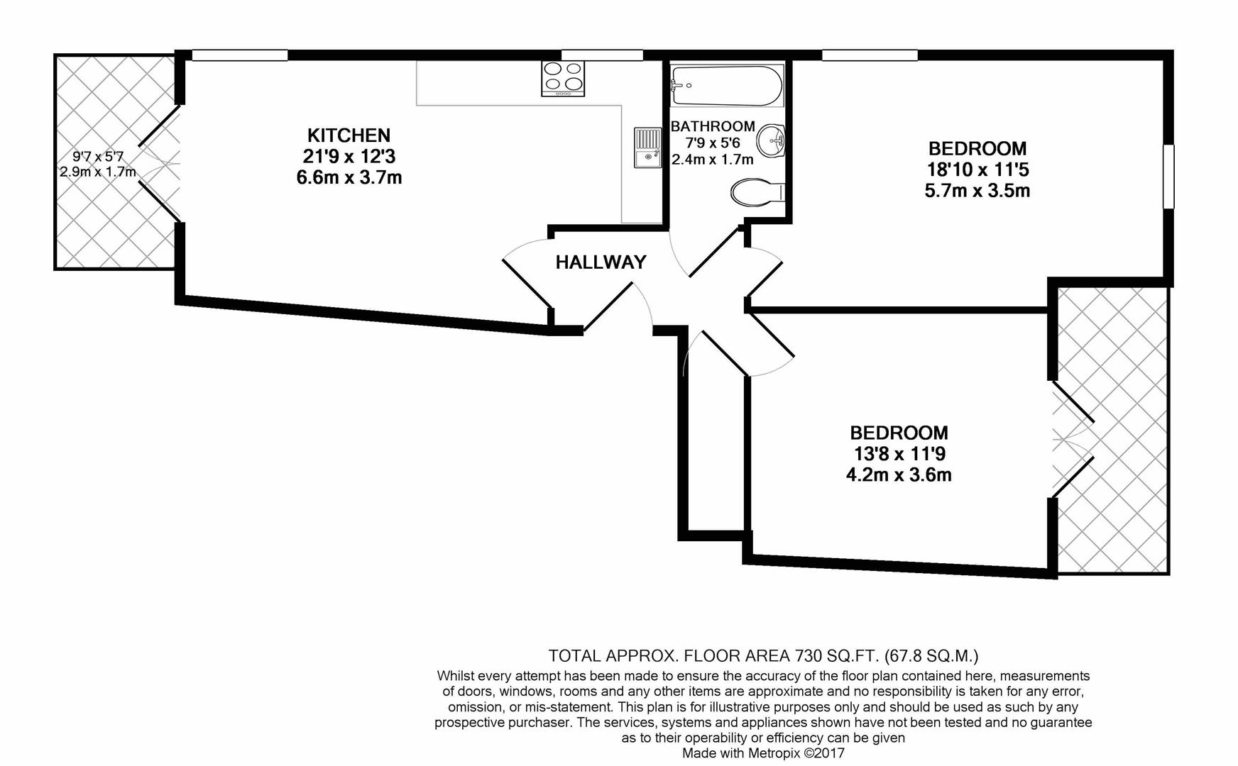 Floorplan for Manor Way, Borehamwood