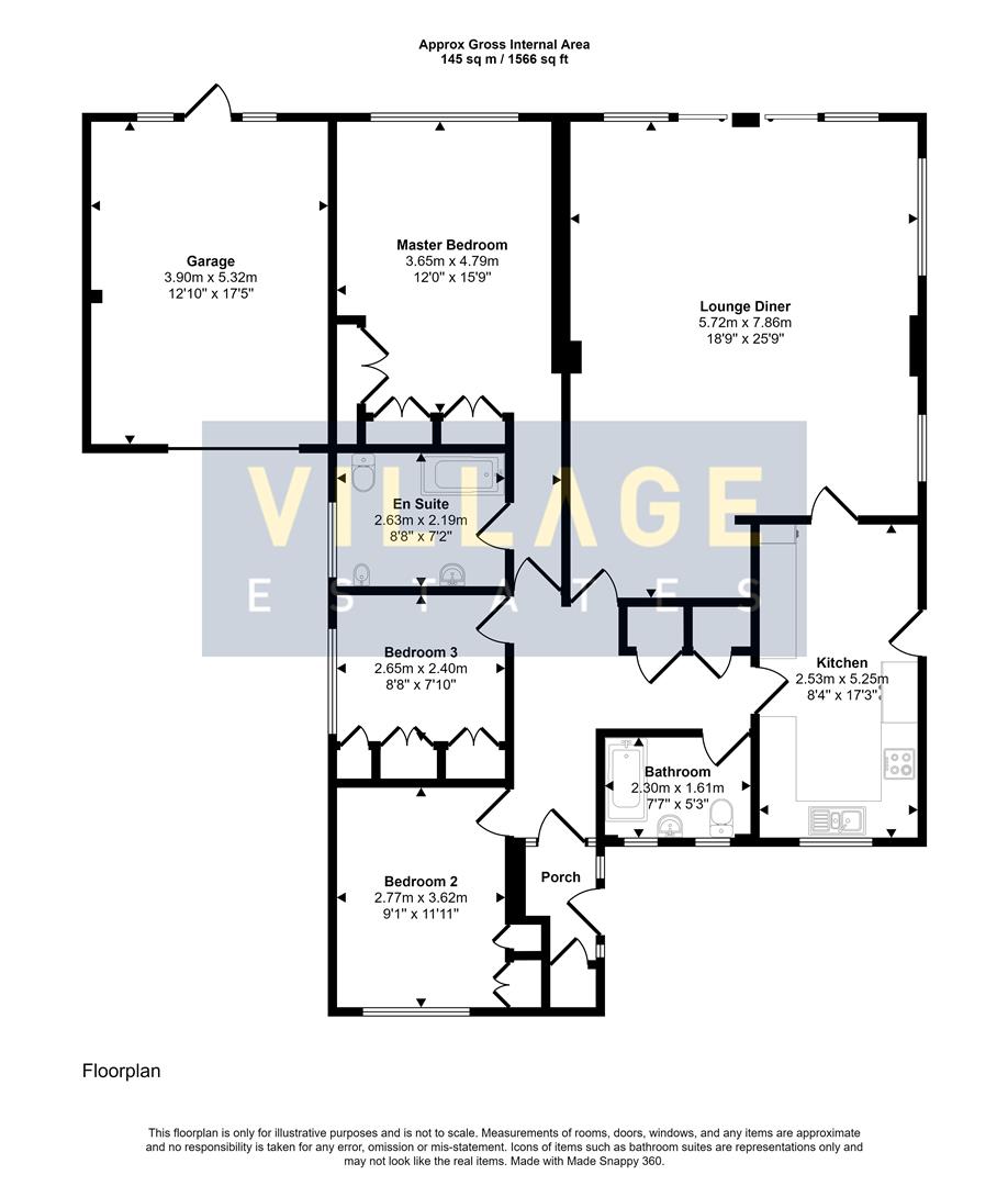 Floorplan for Lodge Avenue, Elstree