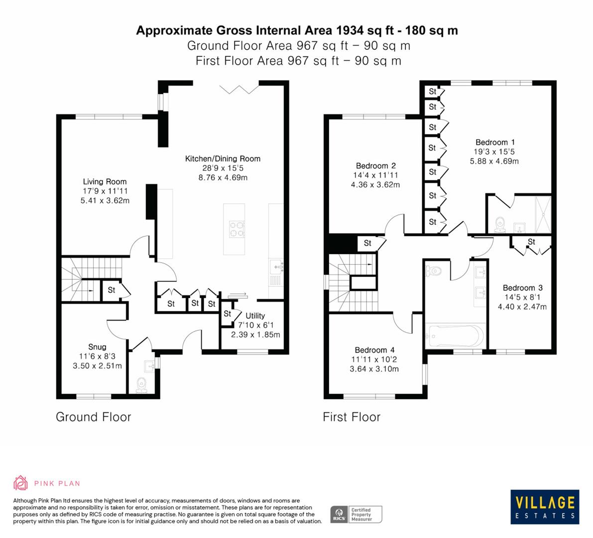 Floorplan for Park Road, Radlett