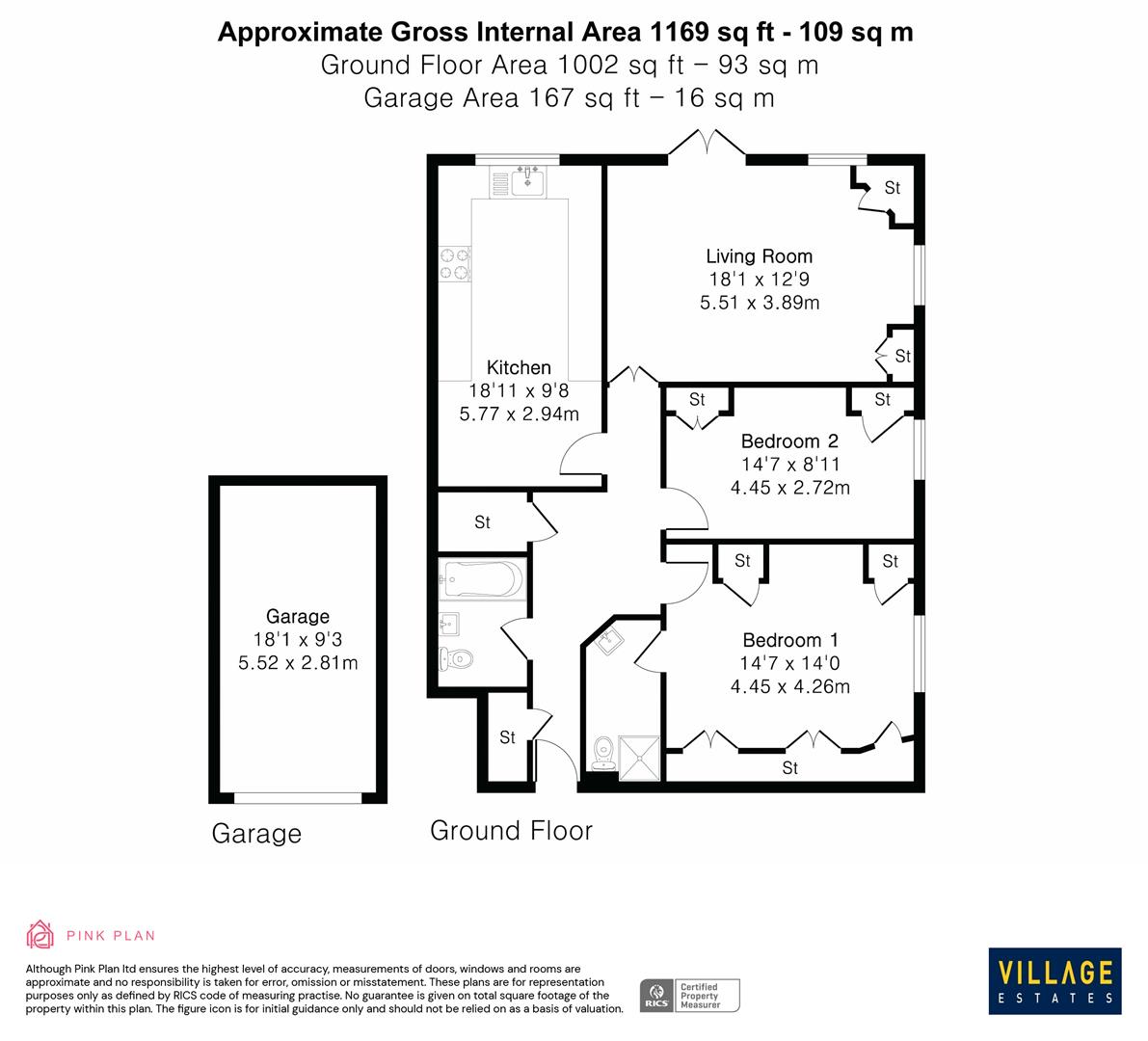 Floorplan for Gills Hill, Radlett