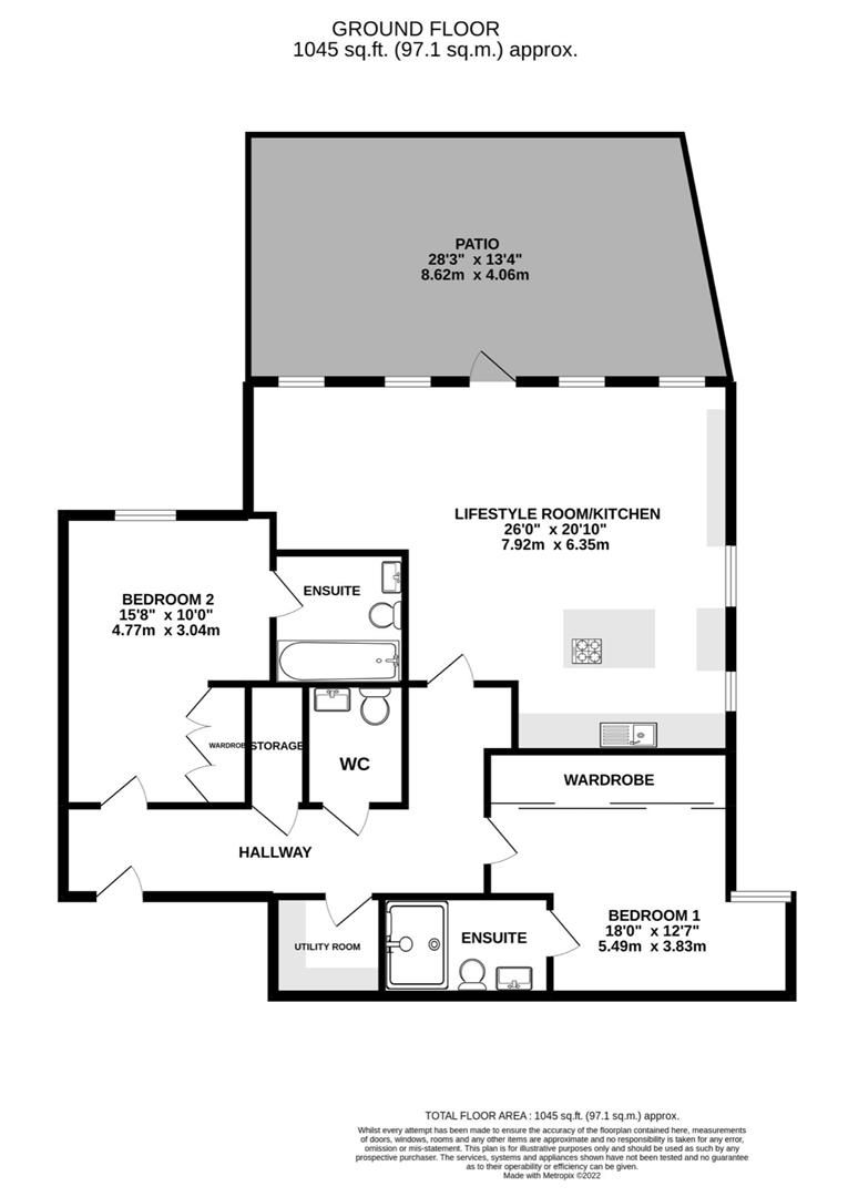 Floorplan for Watford Road, Radlett