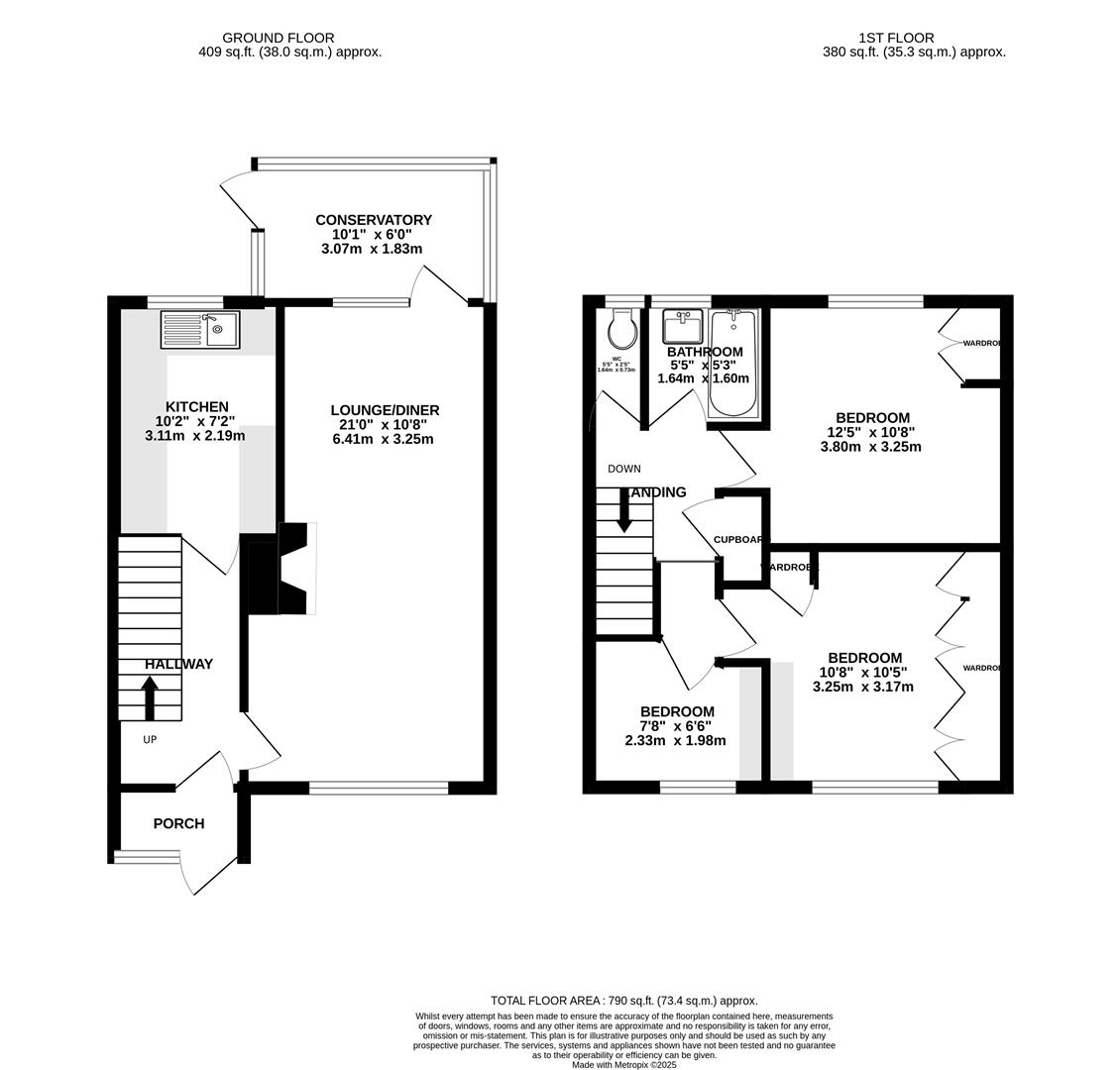 Floorplan for Allerton Road, Borehamwood