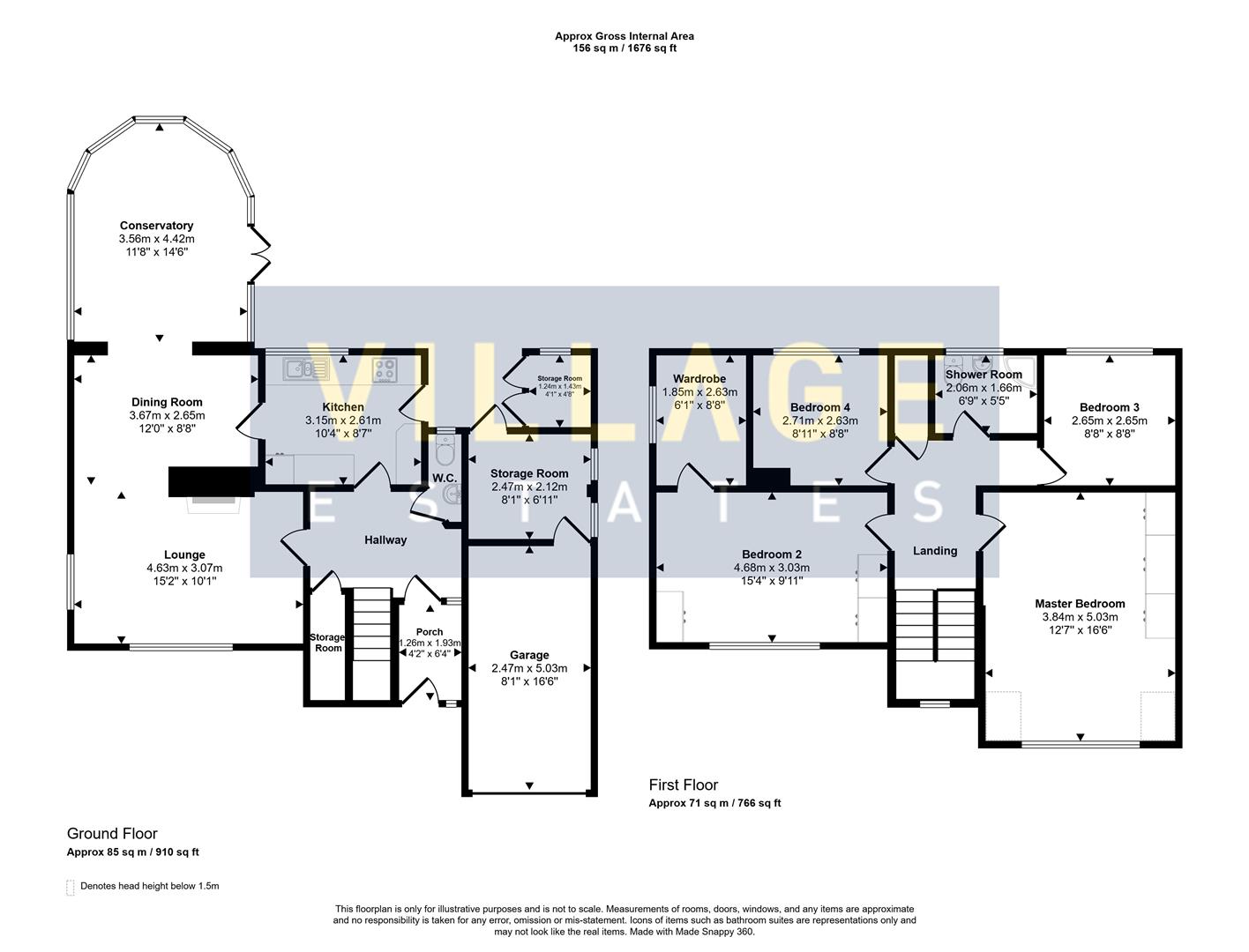 Floorplan for Links Drive, Elstree, Borehamwood