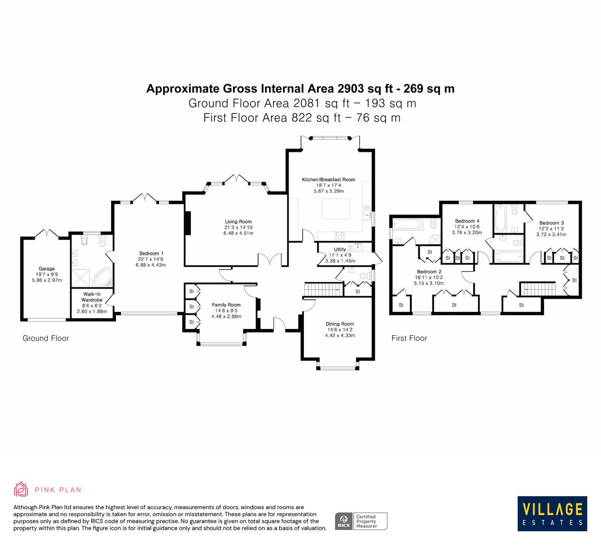 Floorplan for Shenley Hill, Radlett