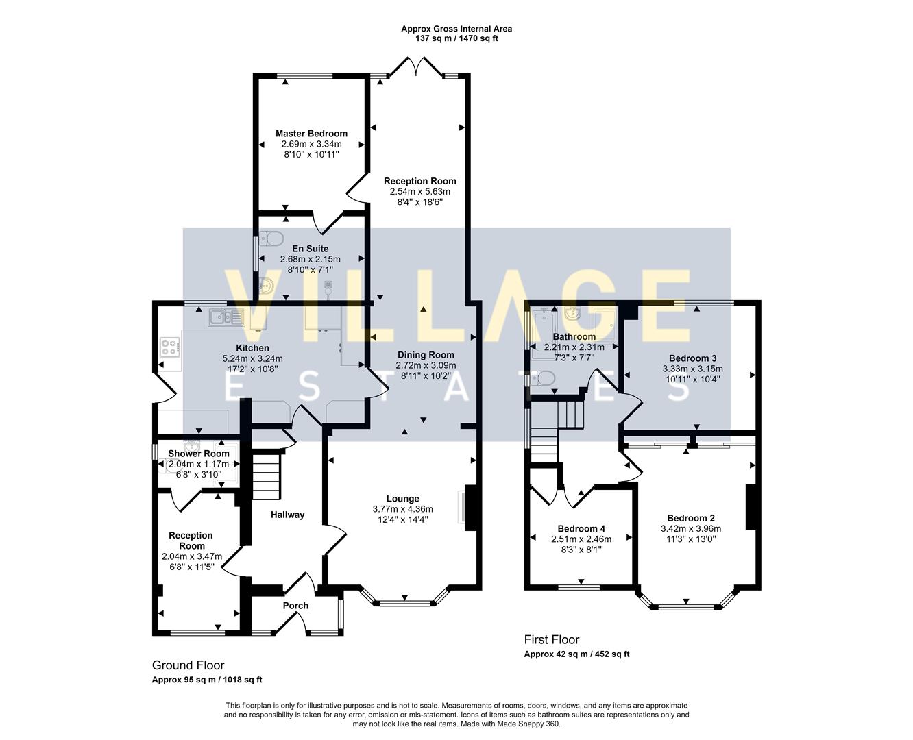 Floorplan for Sullivan Way, Elstree, Borehamwood