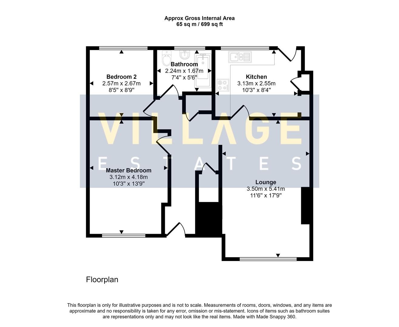 Floorplan for Barnet Lane, Elstree, Borehamwood