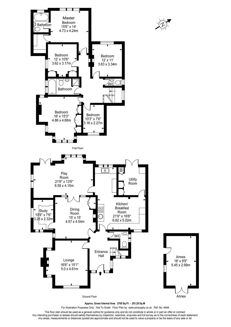 Floorplan for Aldenham Avenue, Radlett